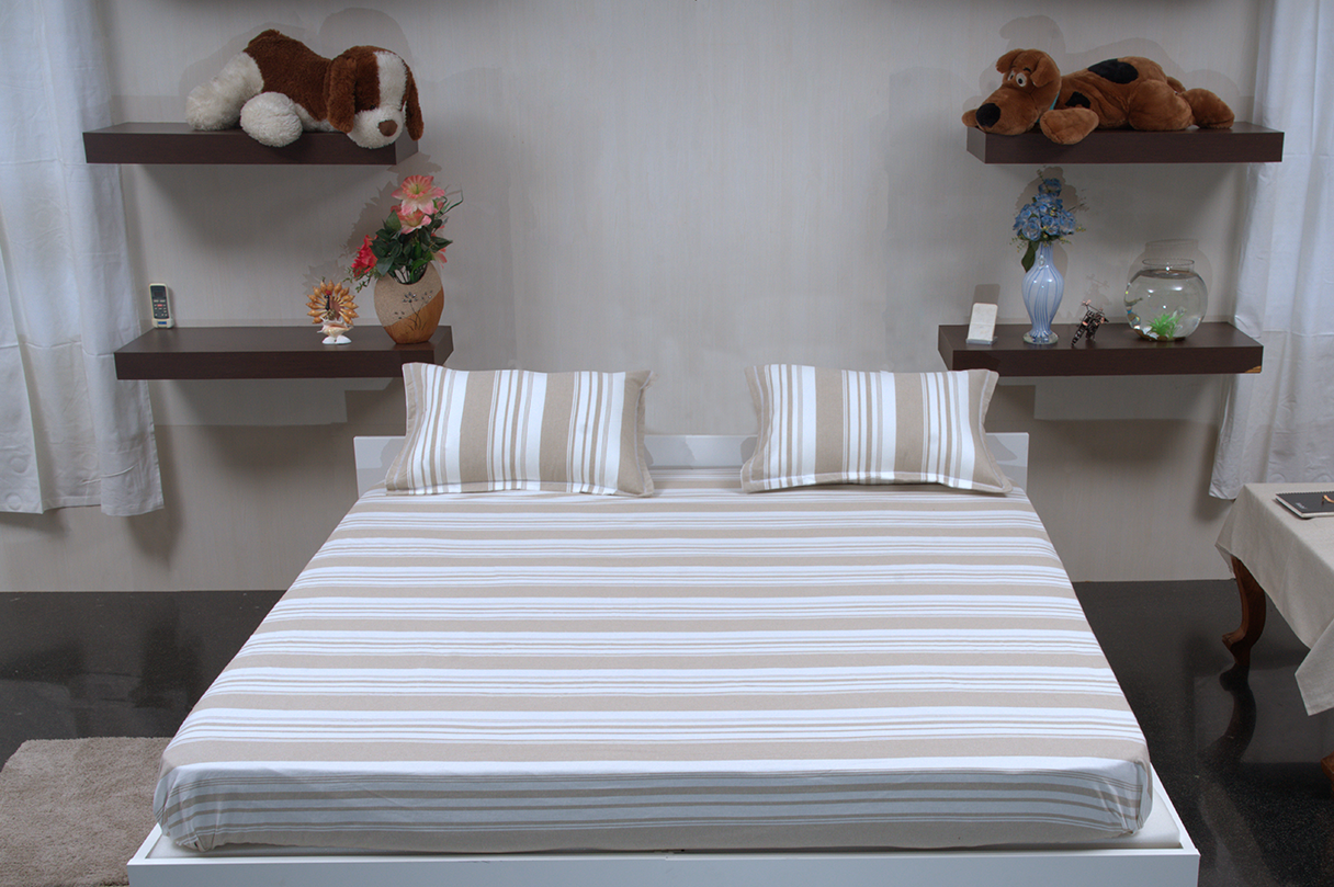 Terra Cool Beige - (Bedspread + 2 PIllow Covers)