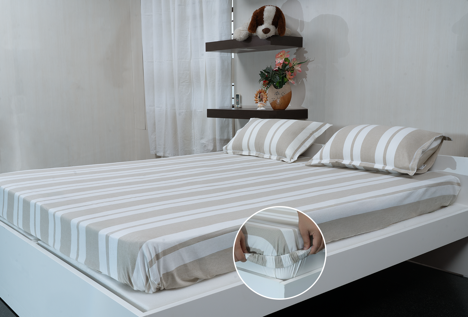 Boldrush Beige – Fitted Sheet